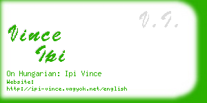 vince ipi business card